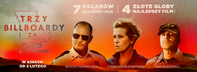 Trzy billboardy za Ebbing, Missouri - patronat demotywatory.pl